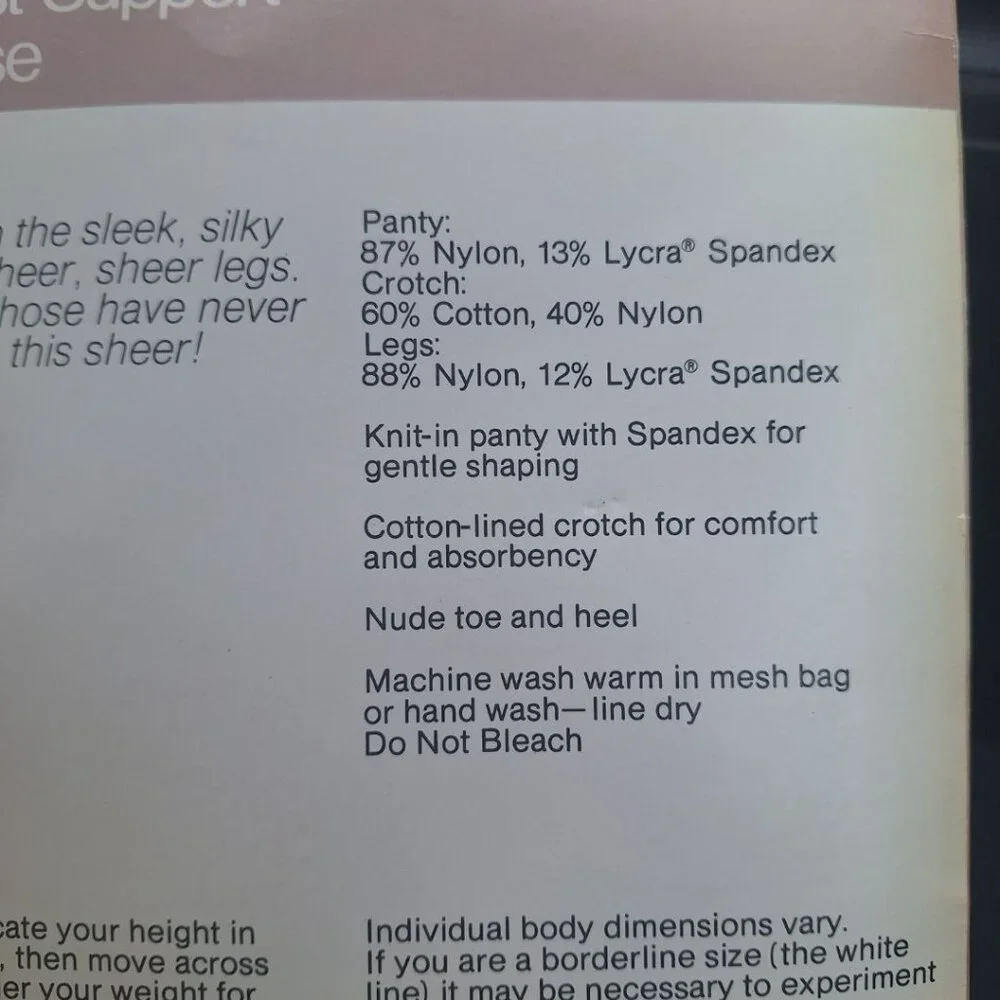 JCPenney Sheerest Support Pantihose Port Wine 19 Sandalfoot Average‎ Nylon